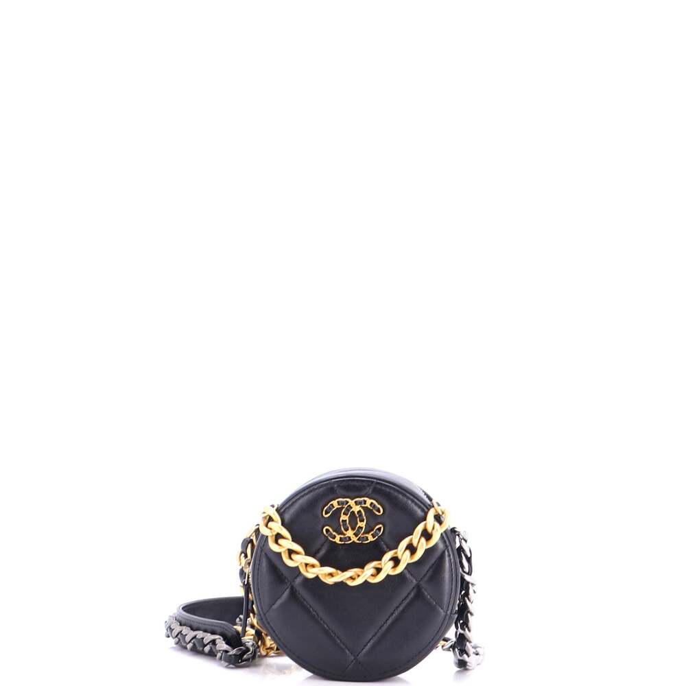 Chanel 19 Round Clutch With Chain #289091C26B